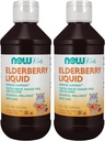 Teraz doplnky, Liquid Elderberry pre deti so zinkom a Astragalus, Immune support*, 8-Ounce, balenie máj Vary (pack of 2)