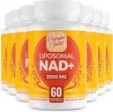 2000 MG NAD Supplement, Lipozomálne NAD+ s vysokou absorpciou, efektívnejšie ako nikotínamid Riboside, Pure & Plus Posilňujúci doplnok, Starnutie obrany, Metabolizmus & Cellular, 480 softgelov