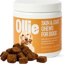 Ollie Dog Skin & Coat Supplement, upokojuje podráždenú pokožku, podporuje zdravé a lesklé Fur & Coat, 60 gróf Appx.
