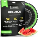 Najchladnejšia hydratácia - Powder Pakets - Non GMO & No Umelý cukor - Electrolyte Drink Mix - Jednoduché otvorenie jednoslúchadlom Stick kvapka vo vode - 20 Sticks v balení (Watermelon)