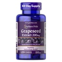 Puritán Pride Grape Seed Extract 200mg, Dietary Supplement for Antioxidant and Heart Health Support, 2 Month Supply, 120 Rapid Release Kapsule