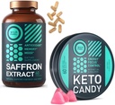 WILD PALIVE Keto Candy and Saffron Extract Supplement Energy and Weightloss Bundle