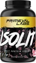 Primeval Labs ISOLIT - Srvátkový prášok, 100% srsť izolát, 25 g bielkovín, BCAA, rýchle absorbovanie, ľahké trávenie (jahodový koláč, 2lb)