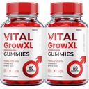(2 balenie) Vital Grow XL Gummies - Oficiálna formula - Vial Grow XL Advanced Strength Formula, Vital Grow XL Recenzie, Celková podpora zdravia 1000mg Maximálna sila Wellness Supplement (120 Gummies)