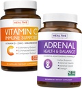 Bundle of Adrenal Support & Vitamin-C Immune Support - Adrenal-C Imunity Bundle - Adrenal Support & Cortisol Manager (non-GMO) & Vitamin C Immune Support (non-GMO) Immune System Booster Supplement
