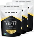 Terrasoul Superfoods Premium Nutritional Cutest Flakes, 3 Lbs (Pack of 3), Fortifikovaný, Savory Superfood for Vegan Cheese, Seasoning, and Plant-Based Protein Boost