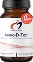 Designy pre zdravie Amino-D-Tox - Aminokyseliny Detox + Pečeň Cleanse Support - Supplement Blend with Glycine, Calcium D Glukarát, NAC + More - Non-GMO (90 Kapsule)