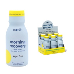 Morning Recovery Electrolyte, Milk Thitle Drink Prostredná formulácia na hydratáciu počas pitia, vysoko rozpustná kvapalina DHM, Non GMO, Vegan, Gluten-free, bez cukru citrón, balenie 6