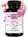 Maxi Health - Methyl Prenatal DHA prenatálne vitamíny Ženy - Lekár Formulované, Kosher, Gluten bez prenatálneho multivitamínu s 25 Nutrienty vrátane DHA, kyseliny listovej a viac, 60 Liquid Caps