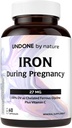 Železo Supplement, Ferrous Bisglycinát, Jemné, s vitamínom C ako L-Calcium Ascorbate, Počas tehotenstva od nekodónu podľa prírody, 100% denná hodnota, Blood Builder, 60 Vegan Caps