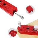 165mm Drevospracujúci Kompas Scriber, Drevospracujúci Scribe Gauge, Nastaviteľné Merc Arc Drawing Pravítko Scribing Kruhu Označenie Gauge Circle značenie nástroj (červená)