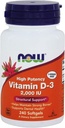Teraz potraviny, (2 balenia) Vitamín D-3 vysoká potencie, 2000 IU, 240 Softgels