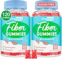 2 balenia - Fiber Gummies pre dospelých, bezcukrové probiotiká a prebiotické Fiber Gummies, s Inulin, Fos & Pilát koreň - pre pravidelnosť, Trávenie a zdravie Gut - Vegan, bez lepku, 120 grófov