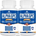 15-in-1 Alpha GPC Supplement with Fosfatidylserin, Uridín, L-theanine, Lion's Mane Mushrom, 120 Kapsule