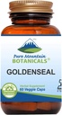 Pure Mountain Botanicals Goldenseal Kapsule - Kosher Vegan Caps s 250mg Organické Goldenseal Root Supplement