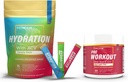 Bezcukrové hydratačné powder pakety Odroda - 15 Stick Packs & PreWorkout Powder s ACV