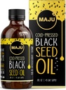 MAJU Black Seed Oil - 3 Times Thymochinón, za studena-Pressed, 100% turecký čierny rasca olej, Tekutý čistý olej z čiernych semien, Sklenená fľaša, 8 oz