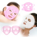 Opätovne použiteľná maska na tvár - Hot & Cold Therapy for Migréna, Múdrosť bolesti zubov, úľava na opuchnutie s 2 Silikónovými krytmi, Chladiaci gélový pad pre opuch