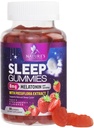 Spánkové Gummy pre dospelých Extra sila 8mg - Melatonín s extraktom Passiflora pre odpočinkový spánok - rýchle pôsobenie Melatonin spánková Gummy doplnok, Vegan, Non-GMO, Chutná jahodová chuť - 60 Gummy