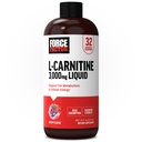 Force Factor L-karnitín Tekutina 3000mg, Maximálna sila doplnok na podporu metabolizmu tuku, Bunkulárna energia a svalové zotavenie, Vysoké Absorbovanie, Non-GMO, Berry Flavor, 16 oz fľaša