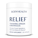 BodyHealth Inflam Relief, Joint Supplement, Relief for Back, Kolená, Ruky, s Turmerica, Boswellia, Ginger, Všetky prírodné, Non-GMO, Gluten Free (90 Kapsule)