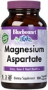 Bluebonnet Nutrition Magnézium Aspartate, Relief stresu*, Bone Health*, Heart Health*, Non-GMO, Vegan, Kosher Certified, Gluten-Free, Soy-Free, Dairy-Free, 100 Rastlinné kapsule, 50 Servings