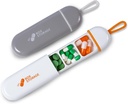 Travel Pill Organizátor,Mini Pill Prípad 3 Compartments Prenosné Pill Case,Waterproof Medication Case Puch pre mužov Plnenie vitamínov drog Rybí olej doplnky [biele / šedá]