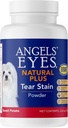 Anjeli a oči Natural Plus Tear Stain Supplement Sweet Powder for Psy, Prevent Stained Fur, Eyebright, Olive Leaf, Marshmallow Root, No Wheat or Corn, Limited Ingredients, Vegetarian, 75g