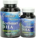 Carlson Labs Ecosmart DHA 500 Mg Minerálny doplnok Softgels, 80 Gróf