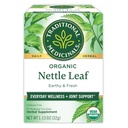 Tradičné lieky Organic Nettle Leaf Bylinný čaj, podporuje spoločné zdravie a celkovú wellness, (Pack of 1) - 16 Tea Bags