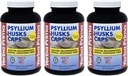 Yerba Prima Psyllium Husks Caps - 180 caps (Pack of 3) - Prírodné vlákna Supplement - Colon Cleaning - Non-GMO Gluten Free