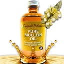 Mullein Oil - organické kvapky ušného oleja pre ucho, Tinnitus a deti - bylinný extrakt pre upokojujúce Relief (4 oz)