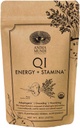 Anima Mundi Apothecary Qi Energy & Protein Superfood Powder - Adaptogénny adrenálna podpora doplnok s Ashwagandha & Slippery Elm - Mood & Energy Suplement & Protein Powder (8oz / 227g)