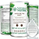 Natural Nutra Grass Fed Vanilla Ukážte mi Srvátkový proteín Zdroj Powder Zvýšiť trávenie, Zlepšiť telo Fluid Flow, Podpora Bone Health a Boost Imunity, Gluten Free, Bez cukru, non-GMO, 13.3oz