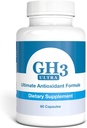 Nattura G-H3 Ultra, Ultimate Antioxidant Formula - New, Improved Anti-Aging Complex (Ginkgo Biloba, R-Alpha Kyselina lipoová, Koenzým Q10, Acetyl L-karnitín, vitamín B6) - 60 Caps