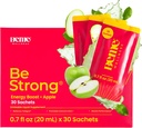 BeMe Vitamín B12 Liquid Shot, BeStrong - Vitamín B 12 pitná kvapalina doplnok podporuje zvýšenie energie, zaostrovanie, & Koncentrácia - Guarana, taurín, a kolagénové doplnky podporovať zotavenie (30 vreciek)