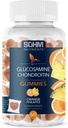 SOHM Glukozamín a chondroitín Gummies 60 Počet Individuálne zabalené, Podporuje kĺby zdravie a kosti, Glukozamín Chondroitín Gummies pre mužov a ženy Vegetarián (Pineapple, Orange)