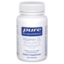 Pure Encapsulations Vitamín D3 125 μg (5 000 IU) - Supplement to Support Bone, Joint, Marth, Heart, Colon, and Immune Health* - with Vitamin D - 120 Kapsule