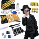 Spy Kit pre deti Detektívka Outfit Fingerprint Hračky Darčeky pre 5 6 7 8 9 10 11 Rok Old Boys Dievčatá Vyšetrovacia rola Hra Zdobiť kostým vzdelávacie vedy tajný agent Finger Print Identifikácia