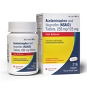 Dual Action Acetaminophen 250 mg a Ibuprofen 125mg Caplets, Až 8h úľava od bolesti pre menšie bolesti a bolesti, bolesti hlavy, bolesť zubov, bolesti chrbta, mentálne kreatúry, menšia bolesť artritídy, 216 Počet