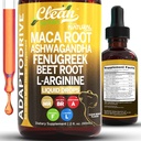 Clean Nutra Organic Maca Root Tekuté kvapky s Ashwagandha, Fenugreek, Repeat Root a L-arginín Tekutý Multivitamín pre ženy a mužov - Adapto Drive