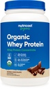 Nutricost Organic Wheey Protein Concentrat, Double Chocolate Ochutené, (2LBS) - bezlepkové, Non-GMO