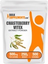 BulkSupplementments.com Chasteberry Extract Powder - Chasteberry Sourced from Vitex Berry, Herbal Supplement - Vegan & Gluten Free, 500mg per Serving, 250g (8.8 oz) (Pack of 1)