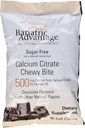 Bariatrická výhoda Vápnik Citrát Chewy Bites 500 mg s vitamínom D3 pre Bariatrické chirurgia Pacienti vrátane žalúdočného bypassu a rukáva Gastrektómia, bez cukru - čokoládová príchuť, 90 Počet