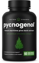 NutraChamps Pycnogenol francúzsky námorný Pine Bark extrakt, Premium cirkulačný komplex, prietok krvi, Výroba oxidu dusnatého, Superior Absorpcia, výsledky s Black Pepper Extract, 60 Kapsule