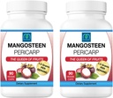 Zmrazte sušené kapsuly Mangosteen Pericarp 2PK, 1,5 gramu na obsluhu, 90 Veggie Kapsule na fľašu, Xanthone Rich