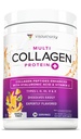 Powder Multi Collagen Peptidy pre ženy - Hydrolyzovaný Ochutený kolagén Prášok pre ženy s typmi I II III V & X Vitamín C a kyselina hyalurónová pre vlasy kože a nechtov (Tropical Punch) - 30 Slúži