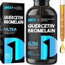 Quercetin s Hypromelain Tekuté kvapky, Quercetin Doplnky 1000 mg, Podpora respiračného imunitného komplexu, 7-in-1 Quercetin Tekuté kvapky so zinkom