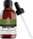 Teliaoils Black Seed Cumin Oil, 100% Pure, Natural, Cold Pressed, Bohaté na Omega-3 & Omega-6 mastné kyseliny & Polyfenoly Premium Grade, Pre kožu, nechty a vlasy, vynikajúci antioxidant