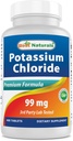 Najlepšie prírodné Chlorid draselný doplnok 99mg 400 Tablety - 3. Party Lab tested